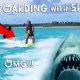 WAKEBOARDING in SHARK-INFESTED WATERS!