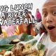 Wow! Eating Lunch in a River and Waterfall | Vlog #333
